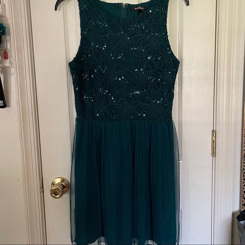 NWT speechless brand green dress - Picture 6 of 7